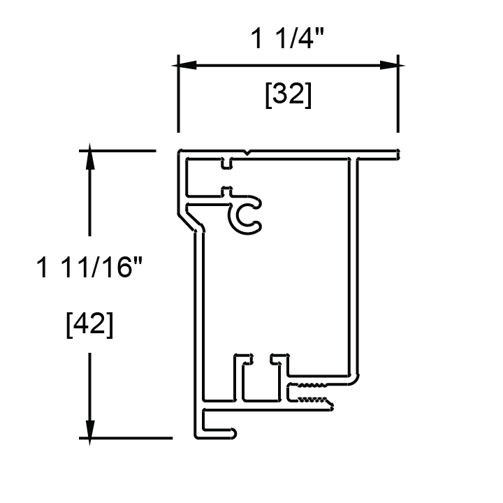 Standard 2" Brickmold